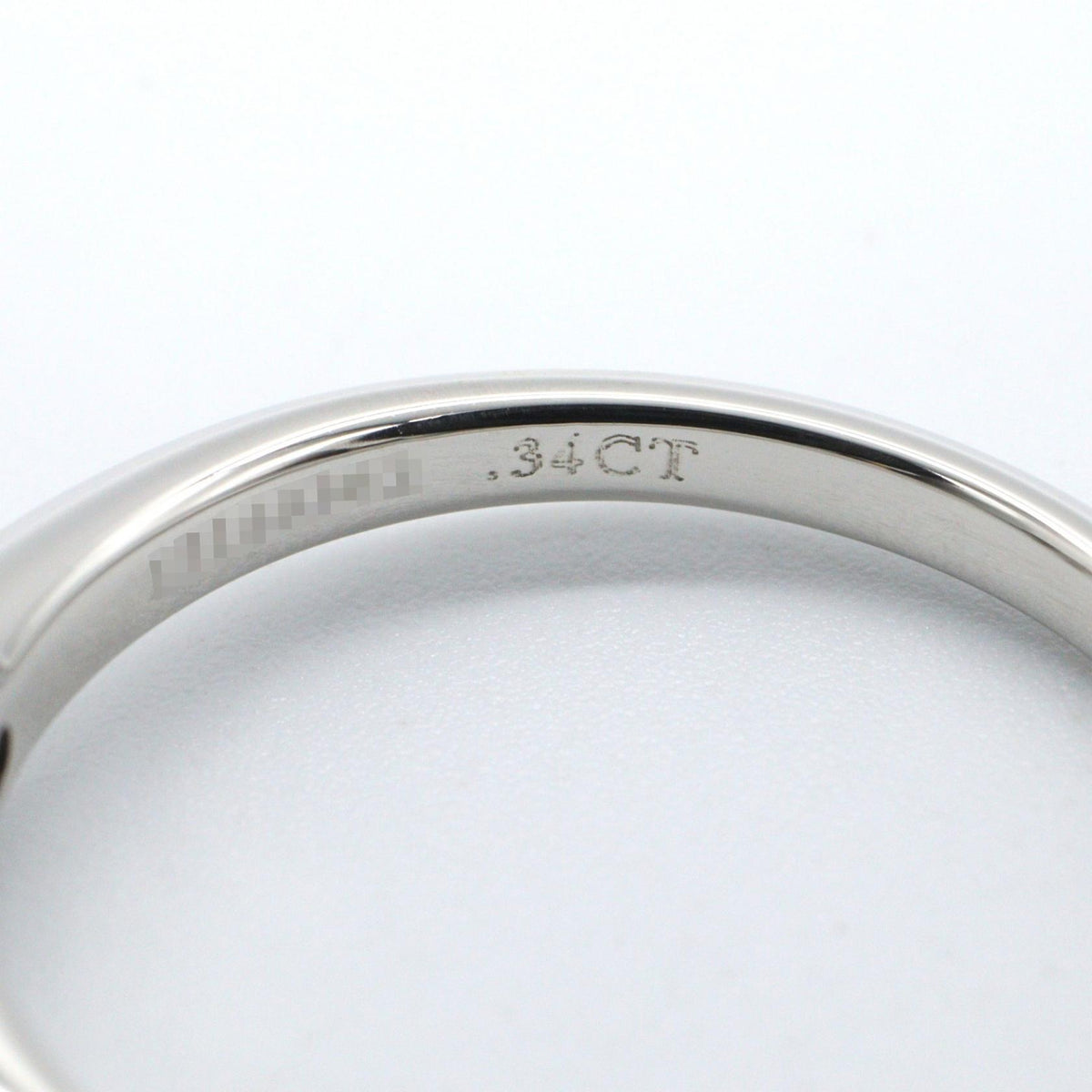 TIFFANY&CO Solitaire Diamond Pt950 Ring Size JP 10