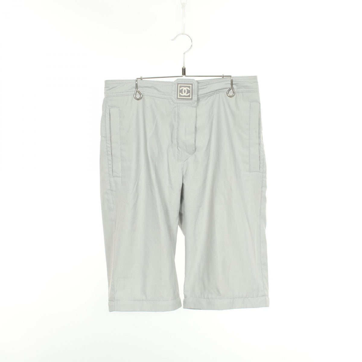 CHANEL Sport Line Nylon Pants Gray Size 40