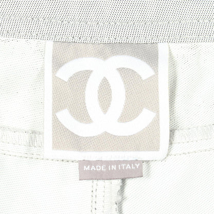 CHANEL Sport Line Nylon Pants Gray Size 40