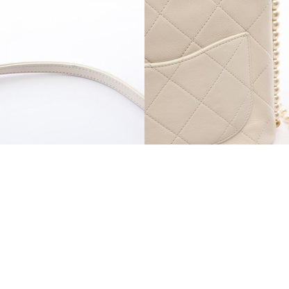 CHANEL Matelassé Faux Pearl Shoulder Bag