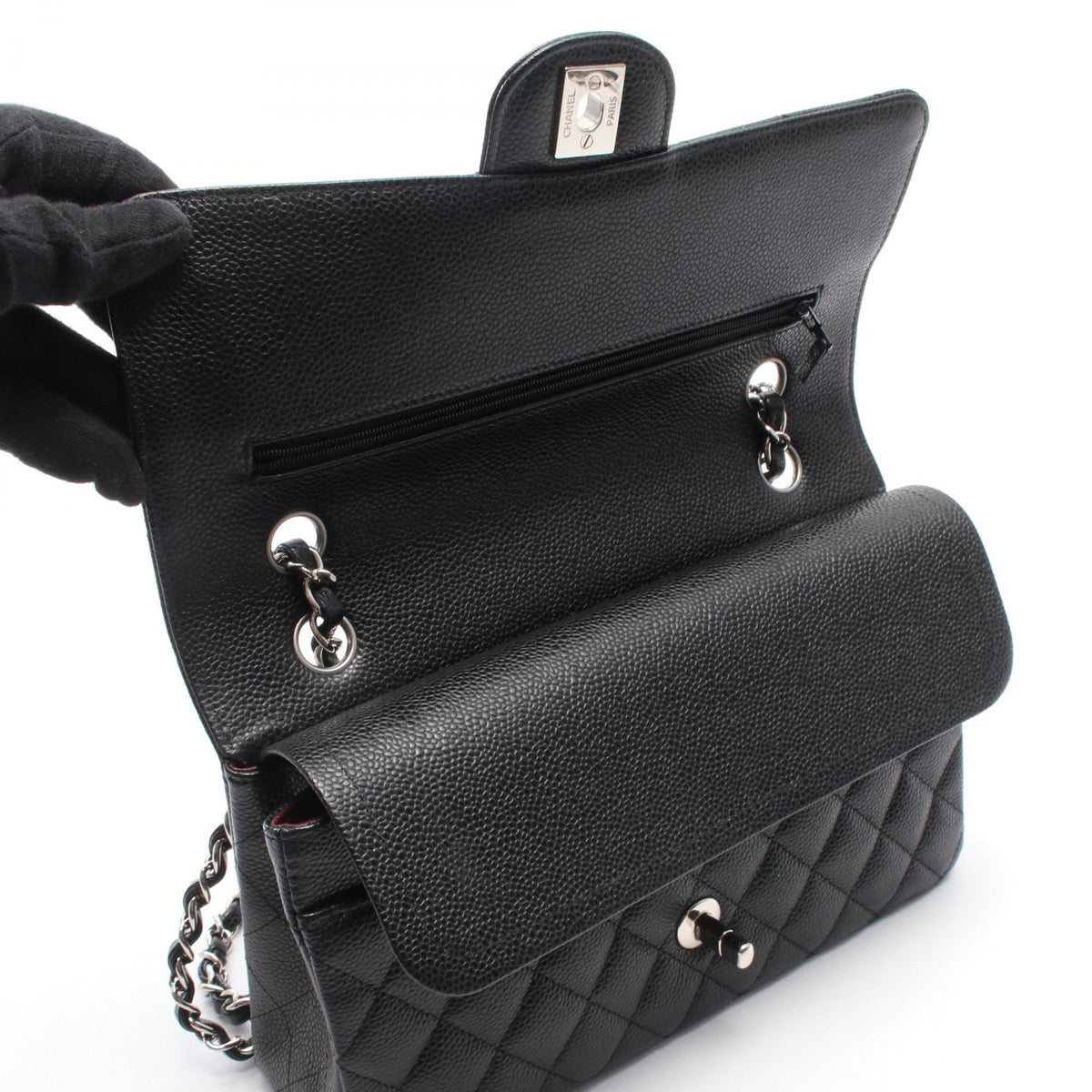 CHANEL Matelasse Double Flap Shoulder Bag