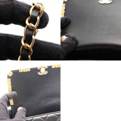 CHANEL Mini Flap Matelasse Bag Black