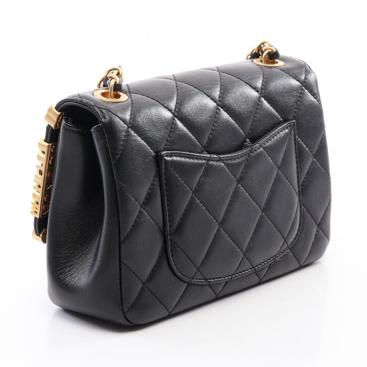 CHANEL Mini Flap Matelasse Bag Black