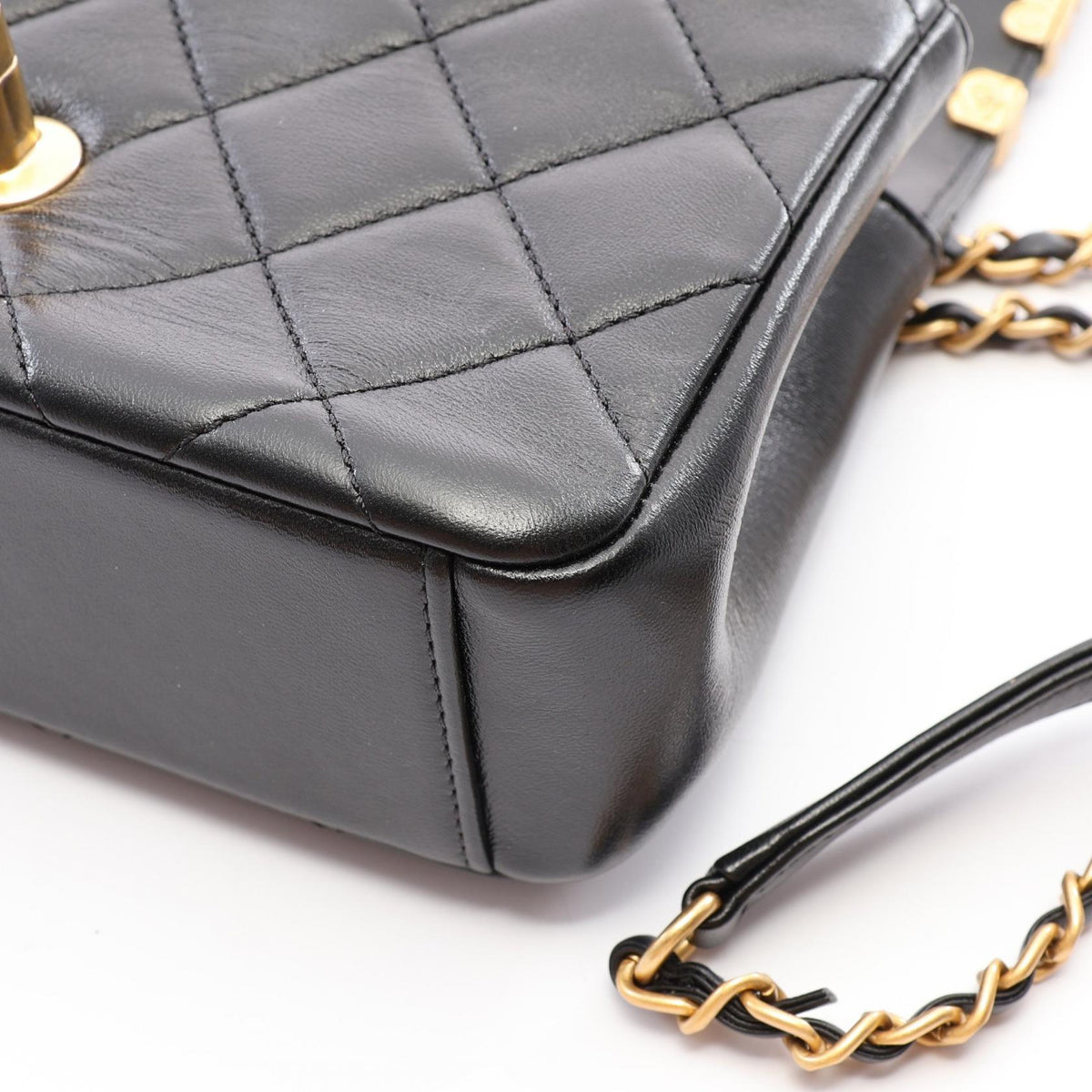 CHANEL Mini Flap Matelasse Bag Black