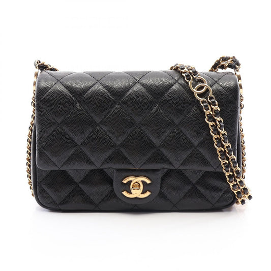 CHANEL Matelasse Caviar Skin Bag Black