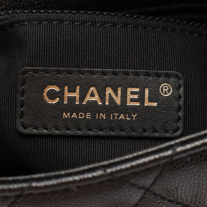 CHANEL Matelasse Caviar Skin Bag Black