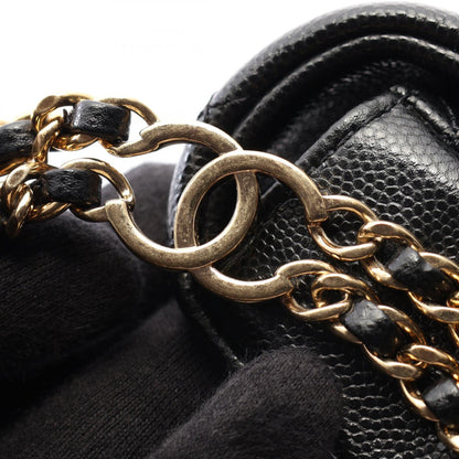 CHANEL Matelasse Caviar Skin Bag Black