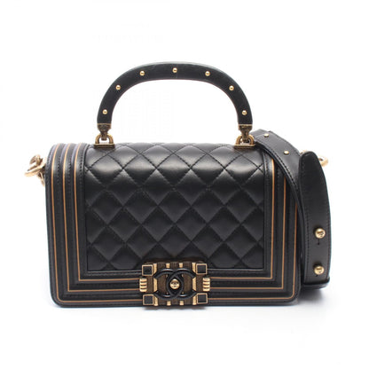 CHANEL Boy Chanel Small Top Bag Black