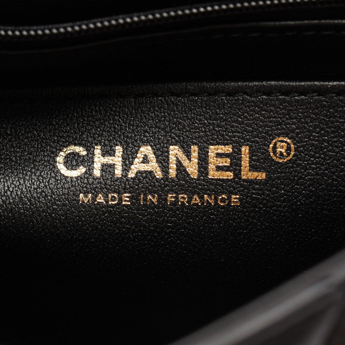 CHANEL Black Matelassé Faux Shoulder Bag