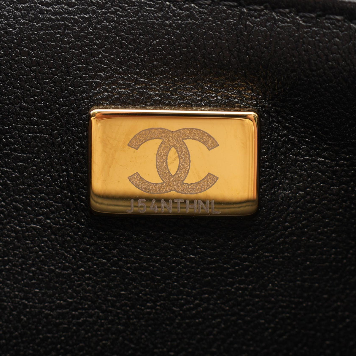 CHANEL Black Matelassé Faux Shoulder Bag