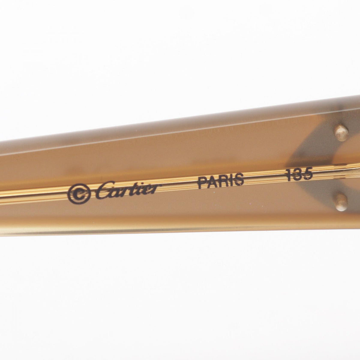 CARTIER C Decor Oval Plastic Sunglasses