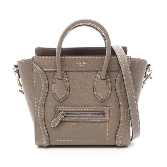 CELINE Luggage Nano Shopper Leather Bag