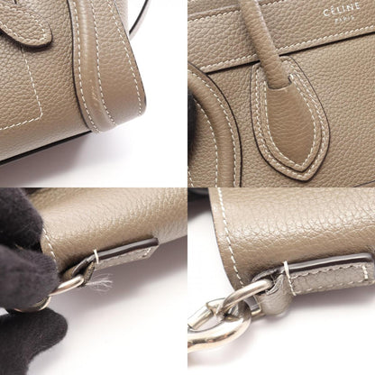 CELINE Luggage Nano Shopper Leather Bag