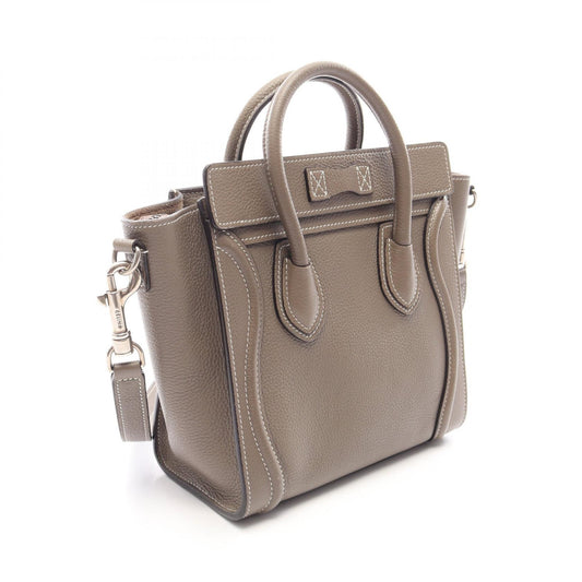 CELINE Luggage Nano Shopper Leather Bag