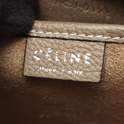 CELINE Luggage Nano Shopper Leather Bag