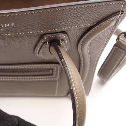 CELINE Luggage Nano Shopper Leather Bag