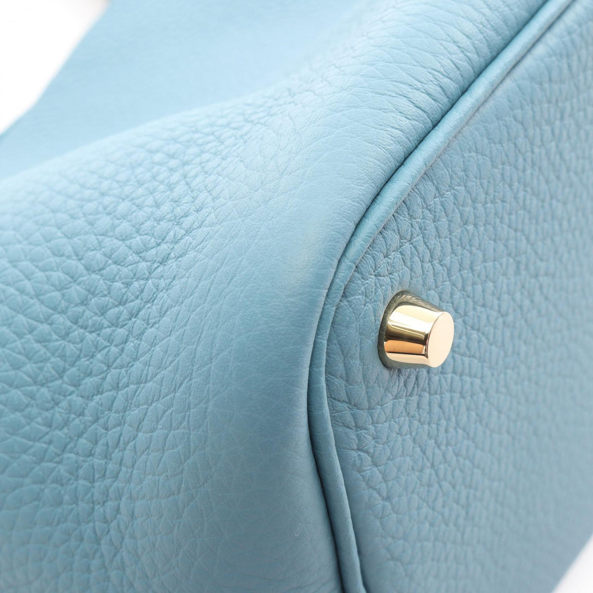 HERMES Picotin Lock PM Blue Clemence Bag