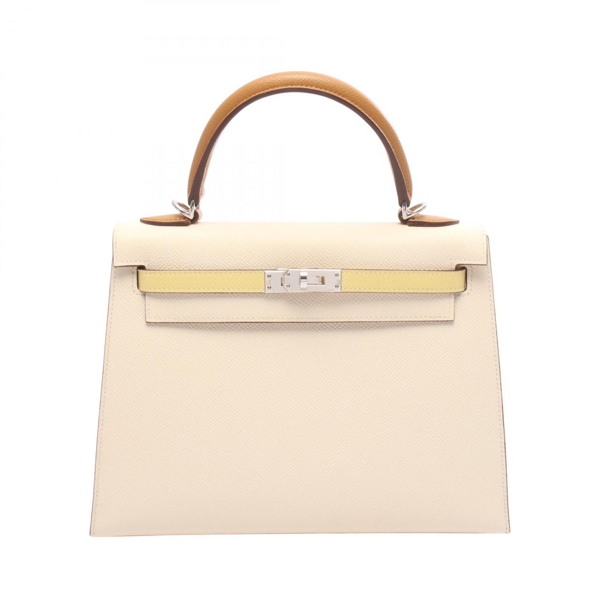 HERMES Kelly 25 Tricolor Epsom Handbag