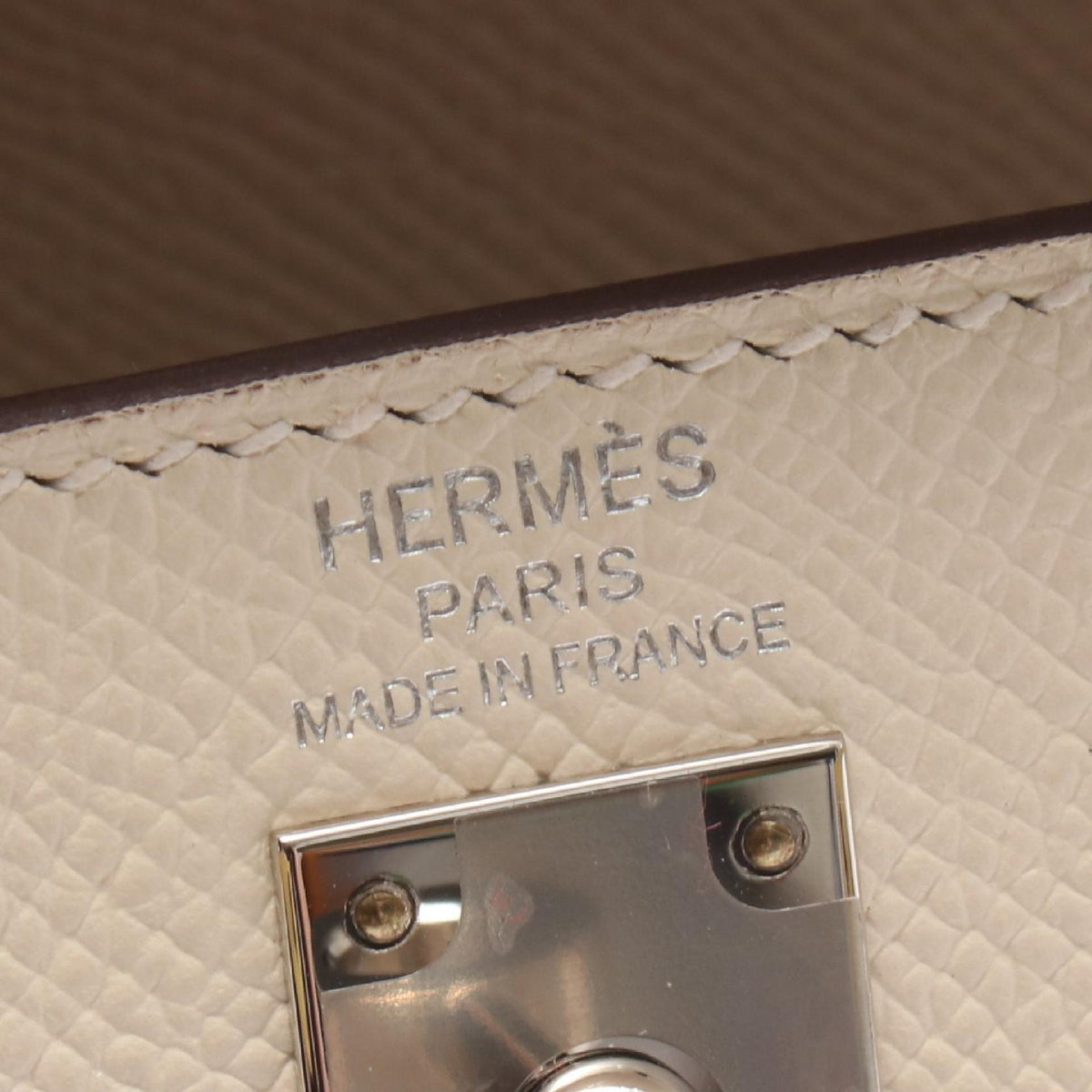HERMES Kelly 25 Tricolor Epsom Handbag