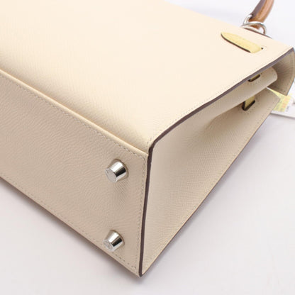 HERMES Kelly 25 Tricolor Epsom Handbag