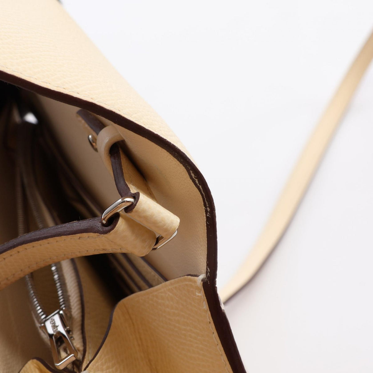 HERMES Constance Long To Go Shoulder Bag Beige
