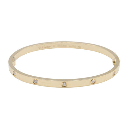 CARTIER Love Bracelet Small 10-Diamond K18 Gold Size 16