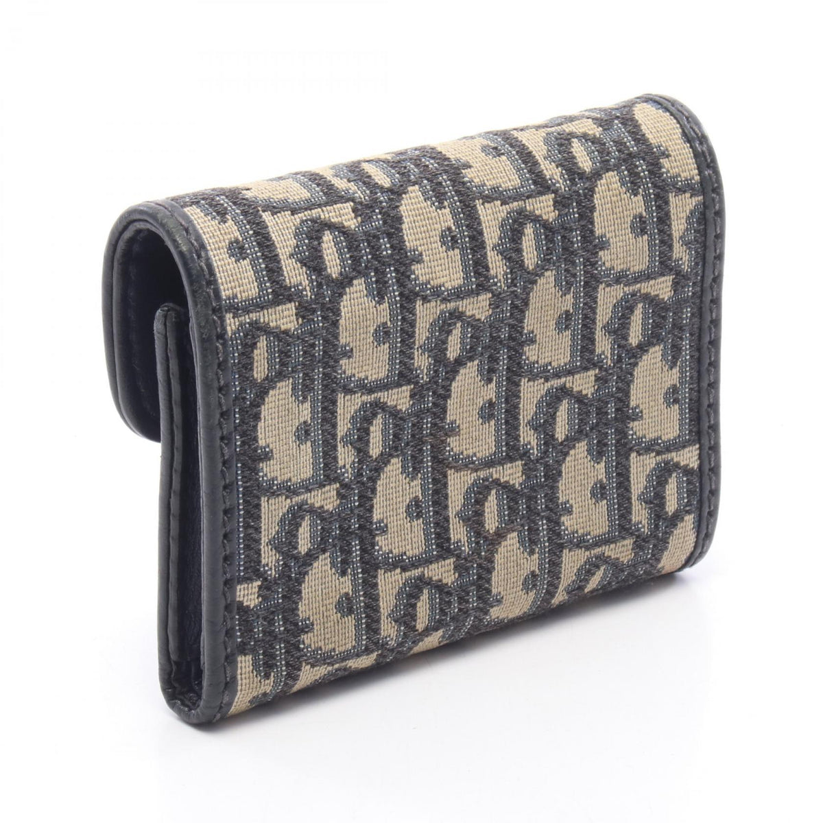 Dior Addict Oblique Canvas Leather Wallet