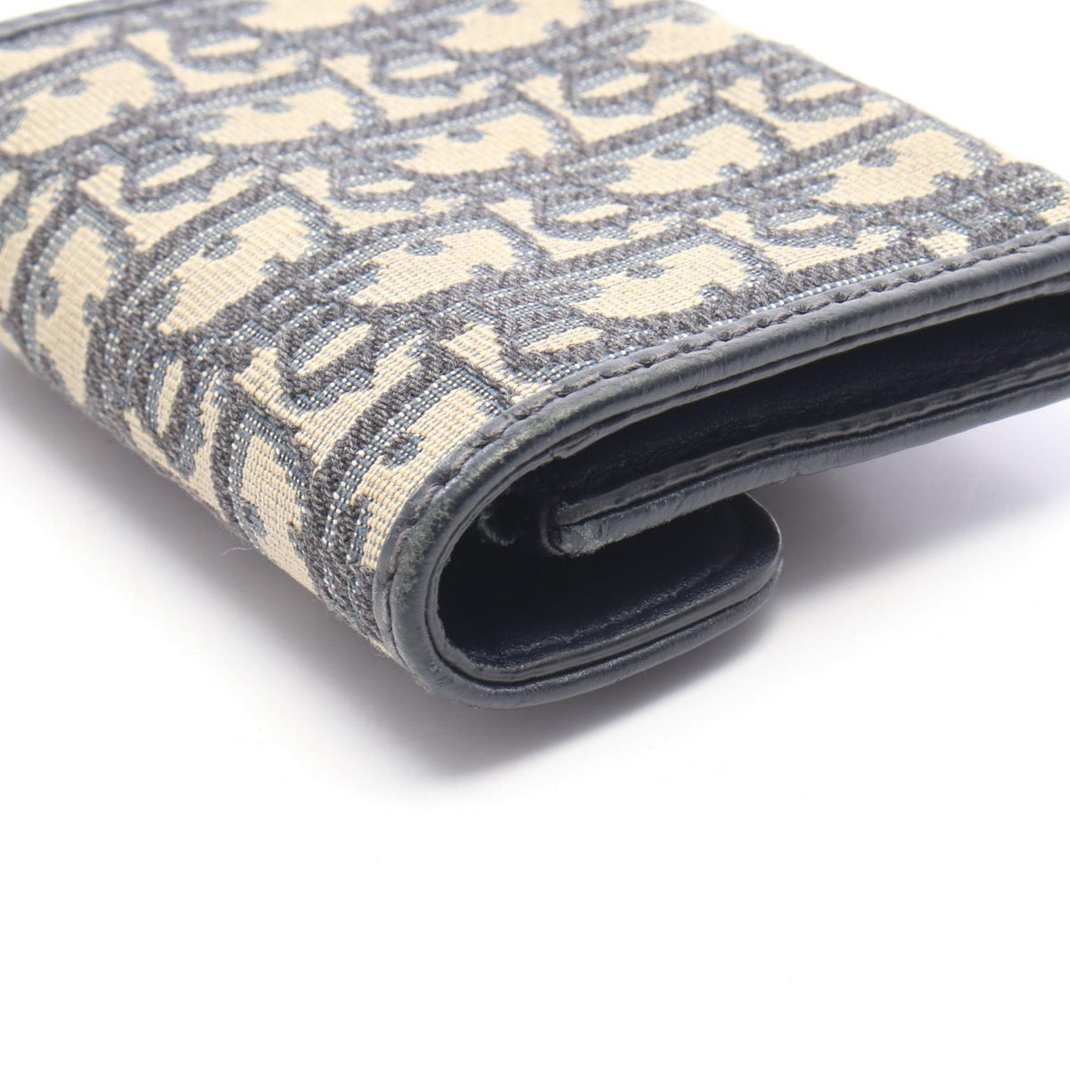 Dior Addict Oblique Canvas Leather Wallet