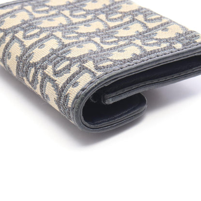 Dior Addict Oblique Canvas Leather Wallet