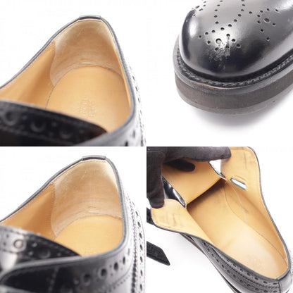 HERMES Medallion Brogue Shoes Black Size EU 42