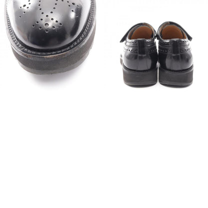 HERMES Medallion Brogue Shoes Black Size EU 42
