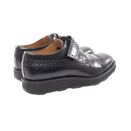 HERMES Medallion Brogue Shoes Black Size EU 42