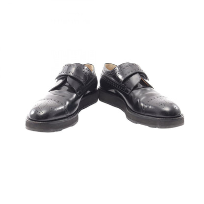 HERMES Medallion Brogue Shoes Black Size EU 42