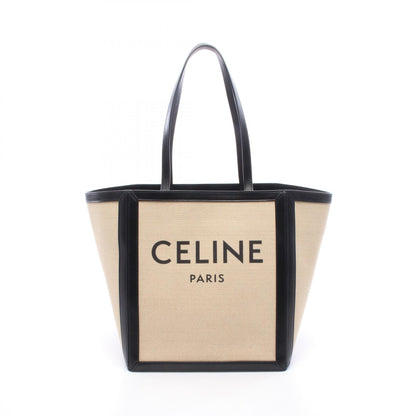 CELINE Large Square Cabas Canvas Tote Bag