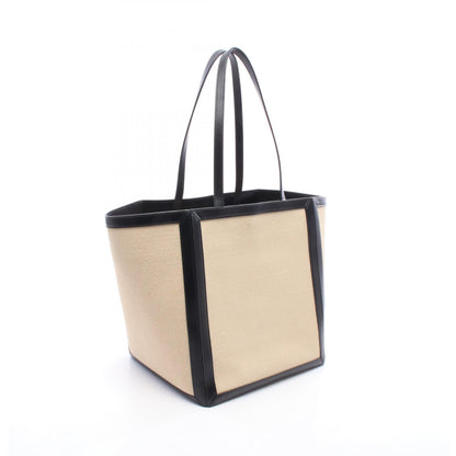 CELINE Large Square Cabas Canvas Tote Bag