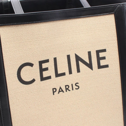 CELINE Large Square Cabas Canvas Tote Bag