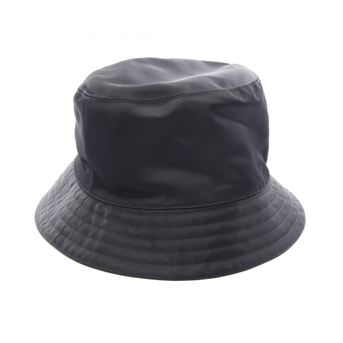 HERMES H-Embroidered Nylon Bucket Hat Black Size 58