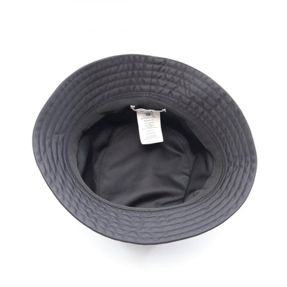 HERMES H-Embroidered Nylon Bucket Hat Black Size 58