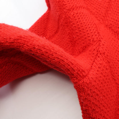 GUCCI Interlocking G Knit Wool Cardigan Red Size XS