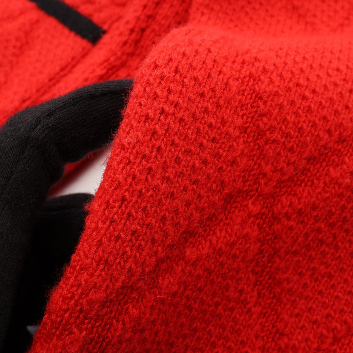 GUCCI Interlocking G Knit Wool Cardigan Red Size XS