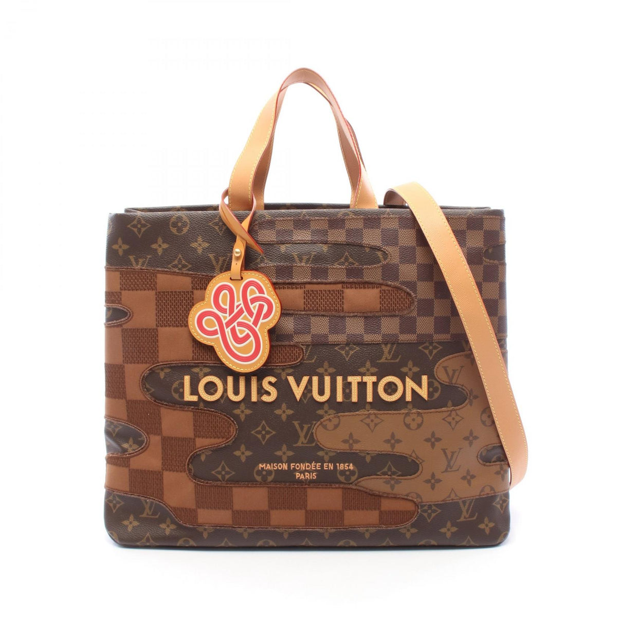 LOUIS VUITTON Monogram Landscape 2-Way Shopper Tote MM Bag