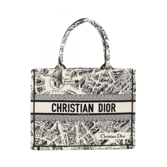 Dior Book Tote Medium Plan Bag White/Black
