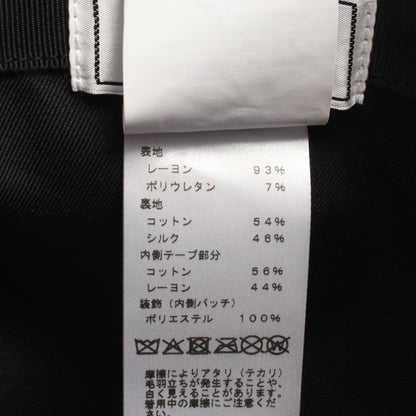 HERMES Tess Milano Jersey Black Rayon Cap Size 59