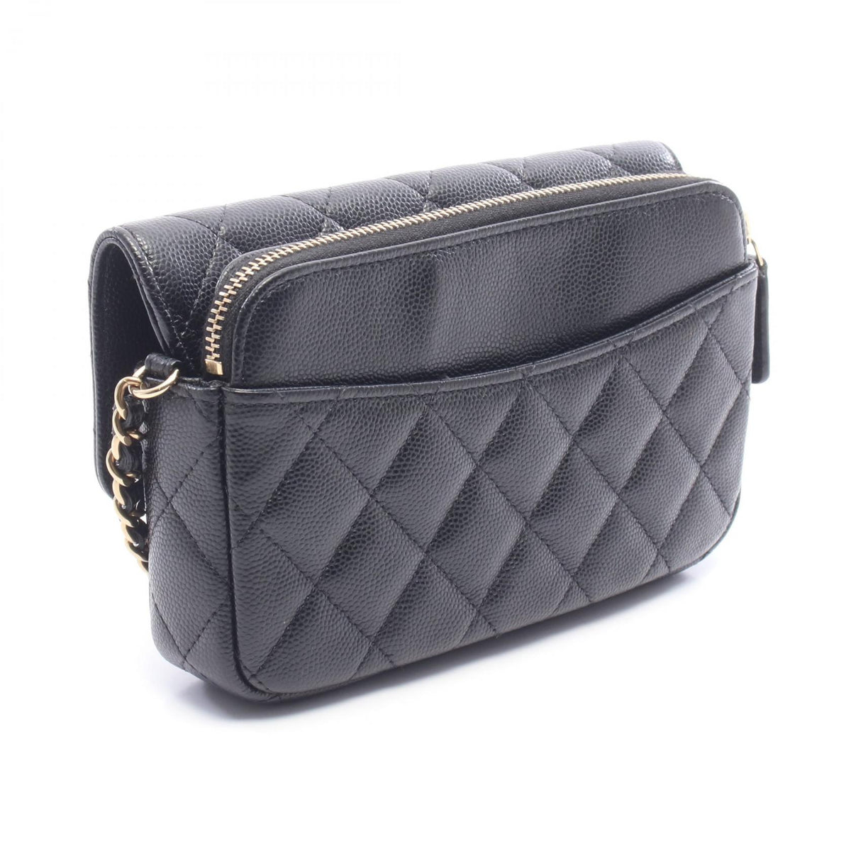 CHANEL Matelassé Caviar Skin Shoulder Bag