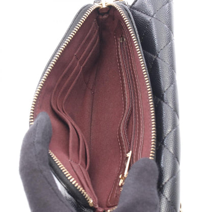 CHANEL Matelassé Caviar Skin Shoulder Bag