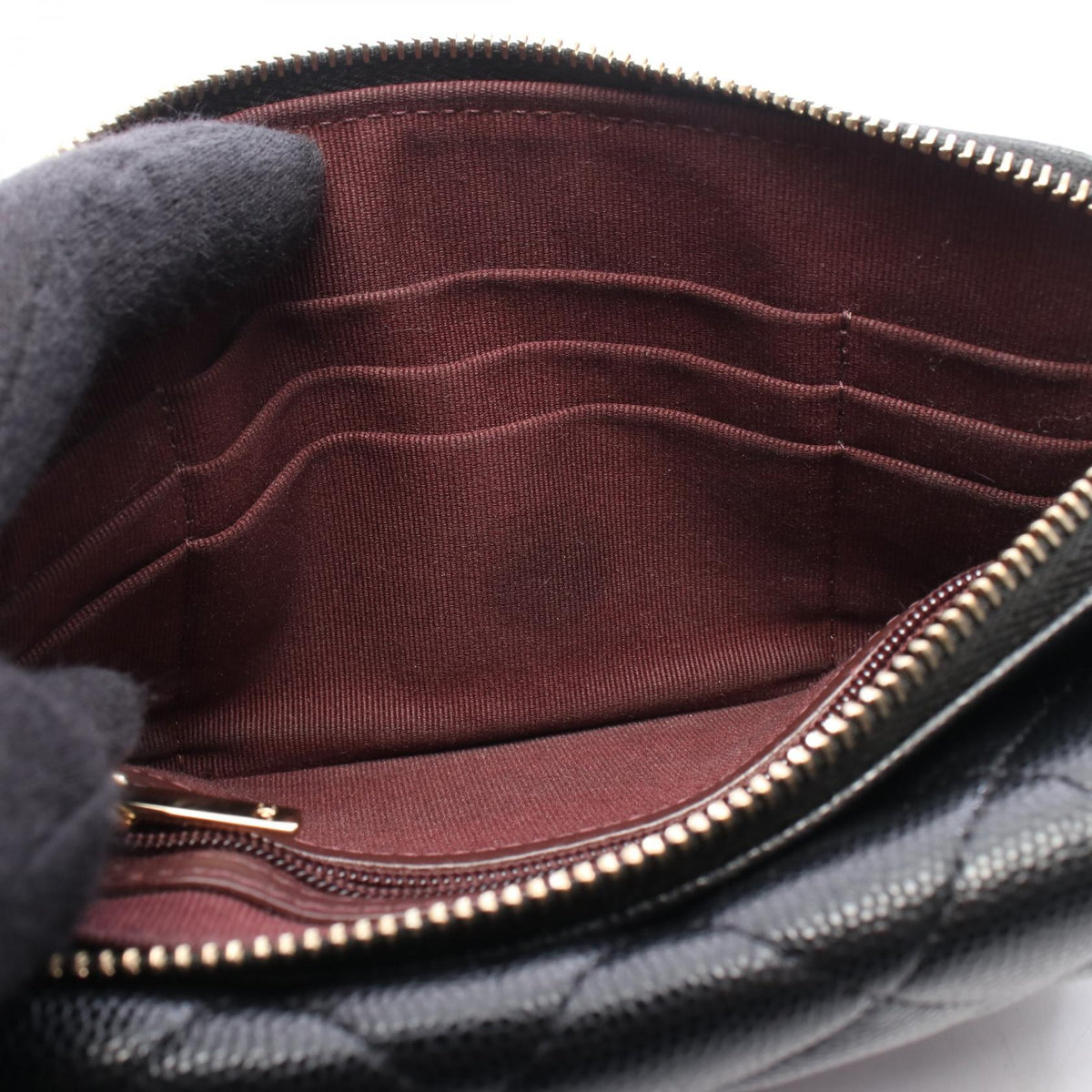 CHANEL Matelassé Caviar Skin Shoulder Bag