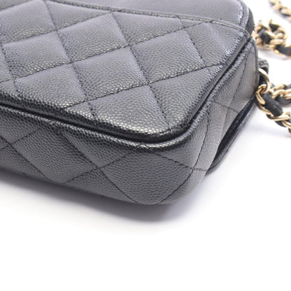 CHANEL Matelassé Caviar Skin Shoulder Bag