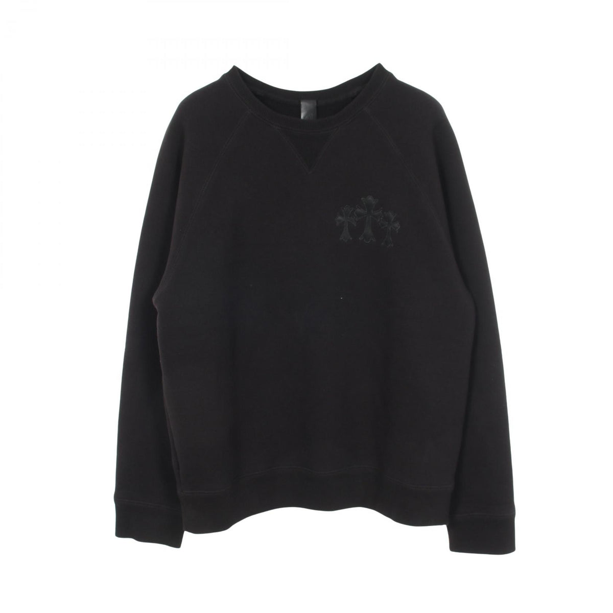 CHROME HEARTS Cemetery Cross Sweatshirt Black Size M