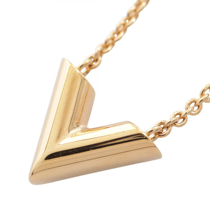 LOUIS VUITTON Essential V Plated Necklace