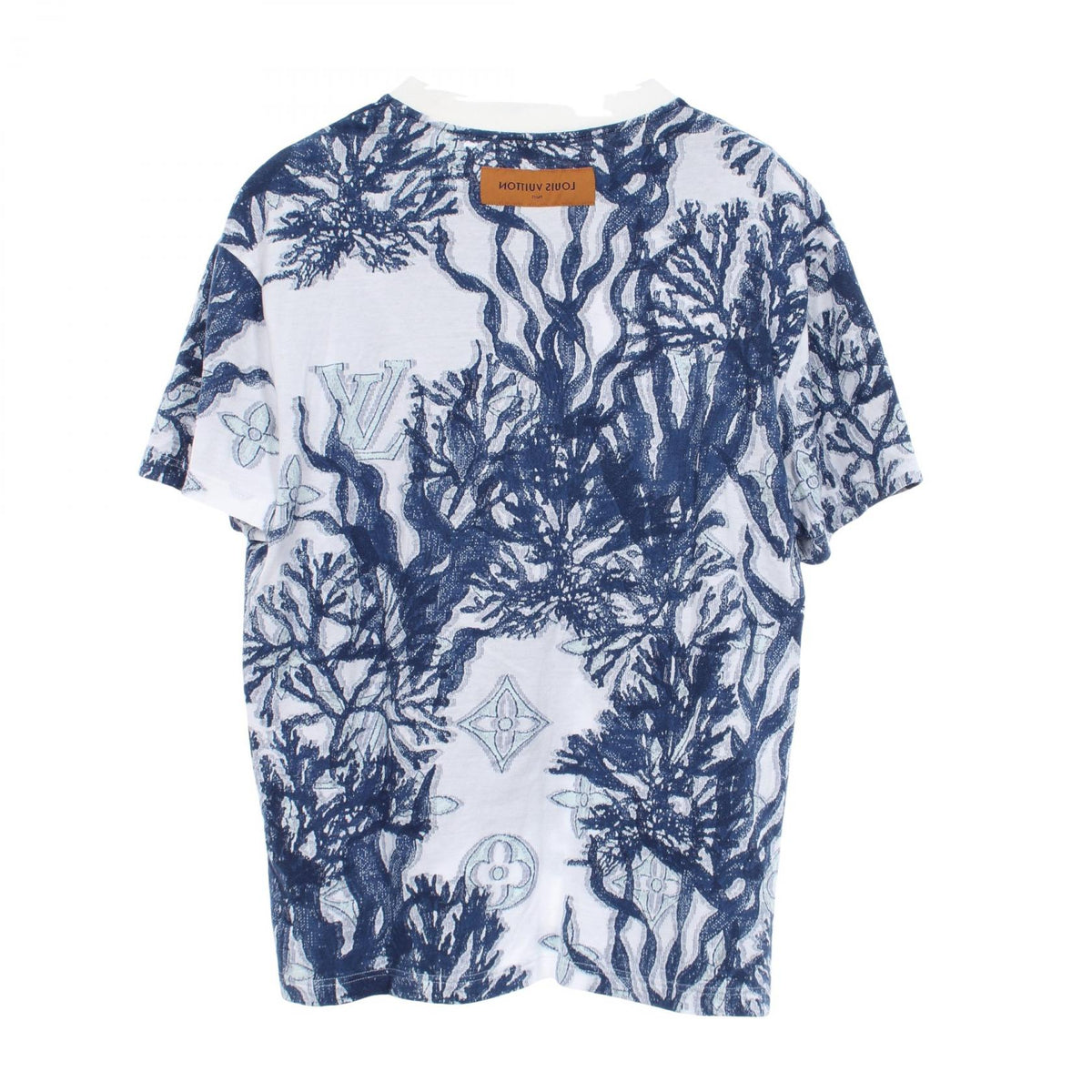 LOUIS VUITTON Graphic Monogram T-Shirt Blue Size L